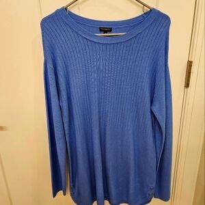 Talbots blue long sweater size medium